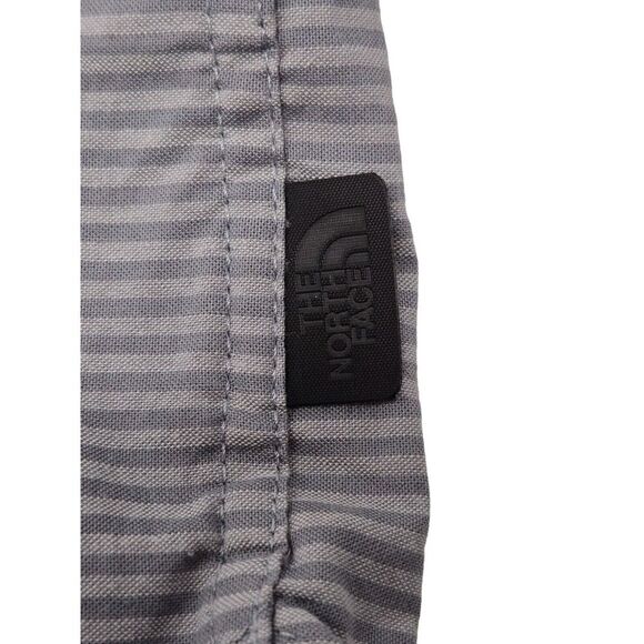The North Face Gray Striped Button Down Shirt Long Sleeve Men's Sz Large Classic - Picture 4 of 10